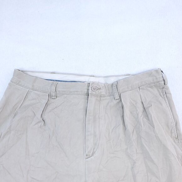 Polo by Ralph Lauren Button Zip Medium Wash Chino Pants Mens Size 36/32 Beige - Picture 1 of 10